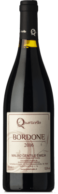 18,95 € 免费送货 | 红酒 Quarticello Malbo Bordone I.G.T. Emilia Romagna 艾米利亚 - 罗马涅 意大利 瓶子 75 cl