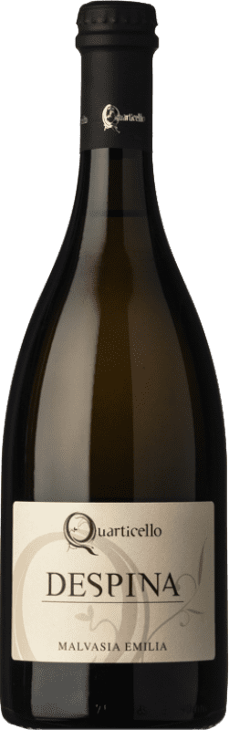 12,95 € Envoi gratuit | Vin Mousseux Blanc Quarticello Despina Frizzante — Pétillant I.G.T. Emilia Romagna Émilie-Romagne Italie Malvasía — Malvoisie Bouteille 75 cl