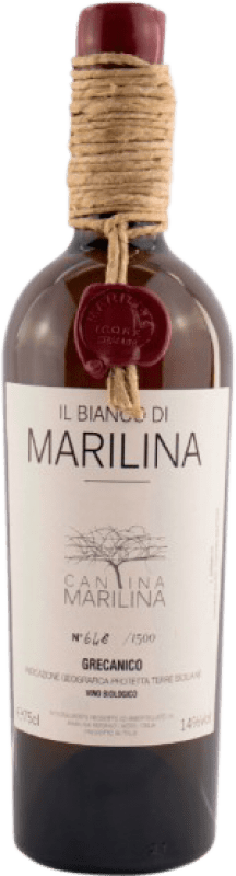 39,95 € Envio grátis | Vinho branco Cantina Marilina Il Bianco di Marilina Reserva I.G.T. Terre Siciliane Sicília Itália Grecanico Garrafa 75 cl