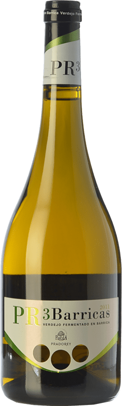 16,95 € Spedizione Gratuita | Vino bianco Ventosilla PradoRey PR3 Barricas Crianza D.O. Rueda Castilla y León Spagna Verdejo Bottiglia 75 cl