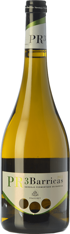 17,95 € Envío gratis | Vino Blanco Ventosilla PradoRey PR3 Barrica D.O. Rueda Castilla y León España Verdejo Botella 75 cl