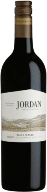 16,95 € Free Shipping | Red wine Jordan Black Magic I.G. Stellenbosch Coastal Region South Africa Merlot Bottle 75 cl