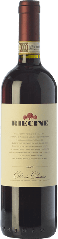 25,95 € Бесплатная доставка | Красное вино Riecine D.O.C.G. Chianti Classico Тоскана Италия Sangiovese бутылка 75 cl