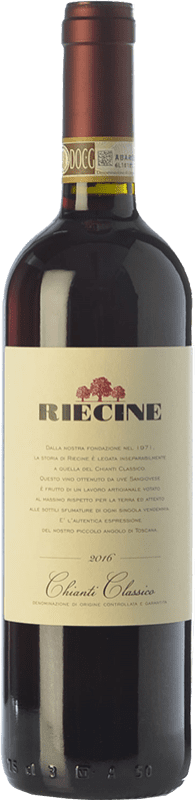 26,95 € 免费送货 | 红葡萄酒 Riecine 经典 D.O.C.G. Chianti 托斯卡纳 意大利 Sangiovese — 桑娇维塞 75 cl