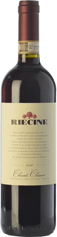 25,95 € Kostenloser Versand | Rotwein Riecine D.O.C.G. Chianti Classico Toskana Italien Sangiovese Flasche 75 cl
