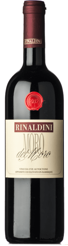 31,95 € Envío gratis | Vino tinto Rinaldini Moro del Moro I.G.T. Emilia Romagna Emilia-Romagna Italia Ancellotta, Lambrusco Botella 75 cl