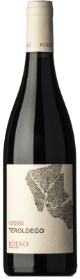 15,95 € Kostenloser Versand | Rotwein Roeno I Dossi I.G.T. Vallagarina Trentino-Südtirol Italien Teroldego Flasche 75 cl