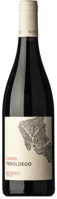 16,95 € Spedizione Gratuita | Vino Rosso Roeno I Dossi I.G.T. Vallagarina Trentino-Alto Adige Italia Teroldego 75 cl