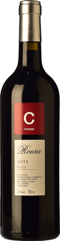 6,95 € Free Shipping | Red wine Roura Coupage Aged D.O. Alella Spain Merlot, Grenache, Cabernet Sauvignon Bottle 75 cl