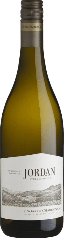 15,95 € 免费送货 | 白葡萄酒 Jordan Unoaked I.G. Stellenbosch Coastal Region 南非 Chardonnay — 莎当妮 75 cl
