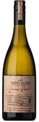 33,95 € Spedizione Gratuita | Vino bianco Saint Clair Block 3 I.G. Marlborough Marlborough Nuova Zelanda Sauvignon Bianca Bottiglia 75 cl