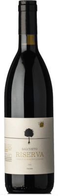 21,95 € Kostenloser Versand | Rotwein Salcheto Reserve D.O.C.G. Vino Nobile di Montepulciano Toskana Italien Colorino, Prugnolo Gentile Flasche 75 cl