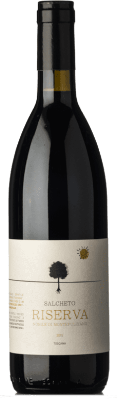 22,95 € Бесплатная доставка | Красное вино Salcheto Резерв D.O.C.G. Vino Nobile di Montepulciano Тоскана Италия Colorino, Prugnolo Gentile бутылка 75 cl