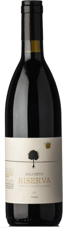 22,95 € 免费送货 | 红葡萄酒 Salcheto 预订 D.O.C.G. Vino Nobile di Montepulciano 托斯卡纳 意大利 Colorino, Prugnolo Gentile Eco 生态 有机 天然 瓶子 75 cl
