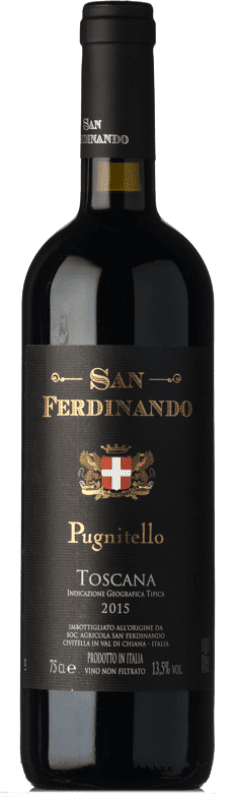 28,95 € Kostenloser Versand | Rotwein San Ferdinando I.G.T. Toscana Toskana Italien Pugnitello Flasche 75 cl
