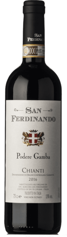 14,95 € Envoi gratuit | Vin rouge San Ferdinando Podere Gamba D.O.C.G. Chianti Toscane Italie Sangiovese, Pugnitello Bouteille 75 cl
