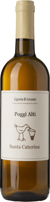 22,95 € Kostenloser Versand | Weißwein Santa Caterina Poggi Alti I.G.T. Liguria Ligurien Italien Vermentino Flasche 75 cl