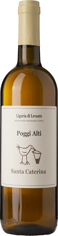 21,95 € 免费送货 | 白酒 Santa Caterina Poggi Alti I.G.T. Liguria di Levante 利古里亚 意大利 Vermentino 瓶子 75 cl
