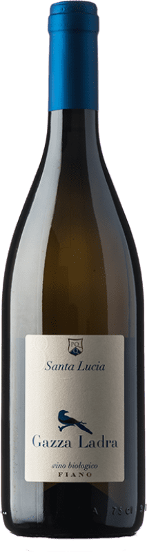 12,95 € Envio grátis | Vinho branco Saint Lucia Distillers Gazza Ladra I.G.T. Puglia Puglia Itália Fiano Garrafa 75 cl