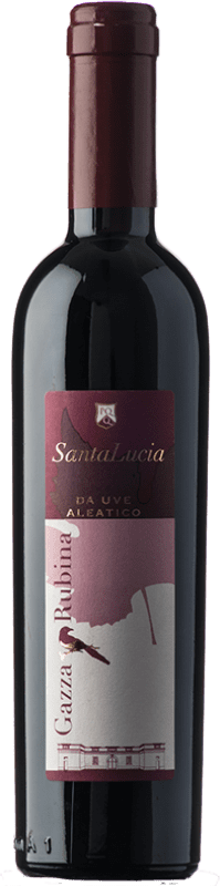 19,95 € Kostenloser Versand | Süßer Wein Saint Lucia Distillers Gazza Rubina I.G.T. Puglia Apulien Italien Aleático Halbe Flasche 37 cl