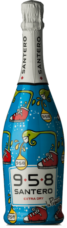 8,95 € Envoi gratuit | Vin Mousseux Blanc Santero 958 La Pupazza Shoes Extra Dry — Extra-Sec D.O.C. Piedmont Piémont Italie Bacca Bouteille 75 cl