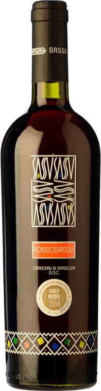 18,95 € 免费送货 | 红酒 SassuVini RossoSassu D.O.C. Cannonau di Sardegna 撒丁岛 意大利 Cannonau 瓶子 75 cl