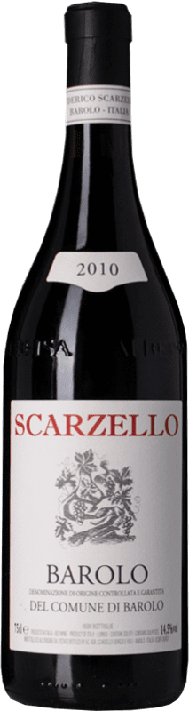 46,95 € Kostenloser Versand | Rotwein Scarzello Comune D.O.C.G. Barolo Piemont Italien Nebbiolo Flasche 75 cl