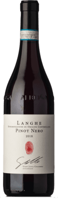 21,95 € Kostenloser Versand | Rotwein Segni di Langa D.O.C. Langhe Piemont Italien Pinot Schwarz Flasche 75 cl