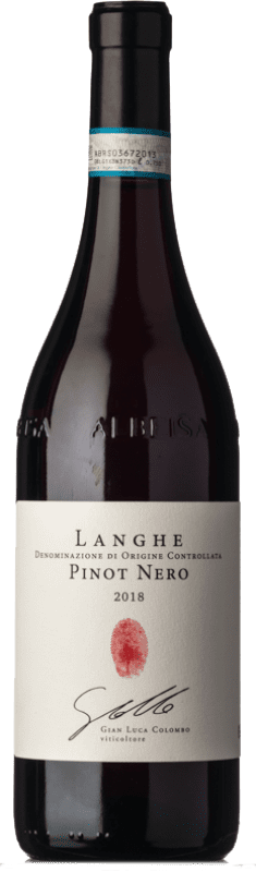 22,95 € Kostenloser Versand | Rotwein Segni di Langa D.O.C. Langhe Piemont Italien Spätburgunder Flasche 75 cl