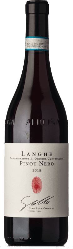 21,95 € Envio grátis | Vinho tinto Segni di Langa D.O.C. Langhe Piemonte Itália Pinot Preto Garrafa 75 cl