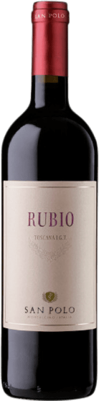 13,95 € Kostenloser Versand | Rotwein San Polo Rubio I.G.T. Toscana Toskana Italien Sangiovese Flasche 75 cl