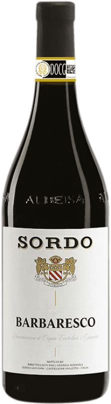 29,95 € Spedizione Gratuita | Vino Rosso Sordo D.O.C.G. Barbaresco Piemonte Italia Nebbiolo 75 cl