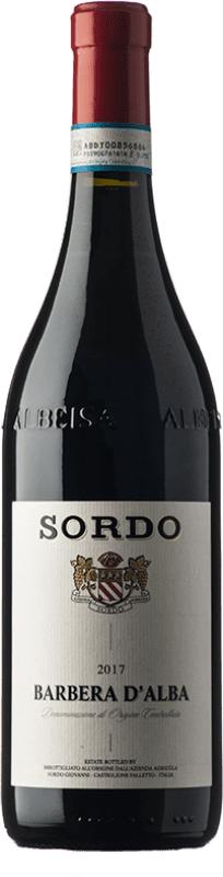 13,95 € Spedizione Gratuita | Vino rosso Sordo D.O.C. Barbera d'Alba Piemonte Italia Barbera Bottiglia 75 cl