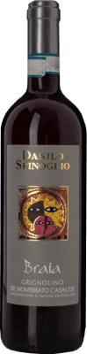 7,95 € Envio grátis | Vinho Tinto Spinoglio Braia D.O.C. Grignolino del Monferrato Casalese Piemonte Itália Grignolino 75 cl