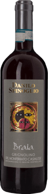 7,95 € Envio grátis | Vinho tinto Spinoglio Braia D.O.C. Grignolino del Monferrato Casalese Piemonte Itália Grignolino Garrafa 75 cl