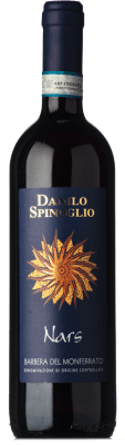 6,95 € Бесплатная доставка | Красное вино Spinoglio Vivace Nars D.O.C. Barbera del Monferrato Пьемонте Италия Barbera бутылка 75 cl