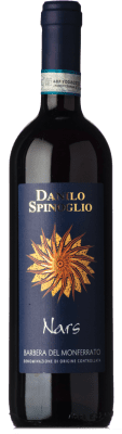 7,95 € Spedizione Gratuita | Vino Rosso Spinoglio Vivace Nars D.O.C. Barbera del Monferrato Piemonte Italia Barbera 75 cl