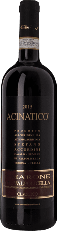 49,95 € 送料無料 | 赤ワイン Stefano Accordini Acinatico D.O.C.G. Amarone della Valpolicella ベネト イタリア Corvina, Rondinella, Corvinone, Molinara ボトル 75 cl