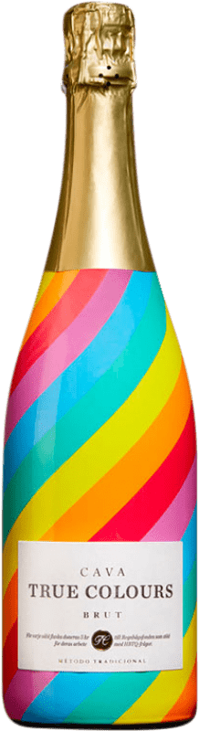 10,95 € Free Shipping | White Sparkling Wine Sumarroca True Colors Brut Young D.O. Cava Catalonia Spain Macabeo, Xarel·lo, Chardonnay, Parellada Bottle 75 cl