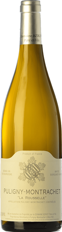 58,95 € Envío gratis | Vino blanco Sylvain Bzikot La Rousselle Crianza A.O.C. Puligny-Montrachet Borgoña Francia Chardonnay Botella 75 cl