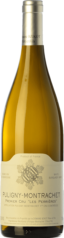89,95 € Бесплатная доставка | Белое вино Sylvain Bzikot Les Perrières старения A.O.C. Puligny-Montrachet Бургундия Франция Chardonnay бутылка 75 cl