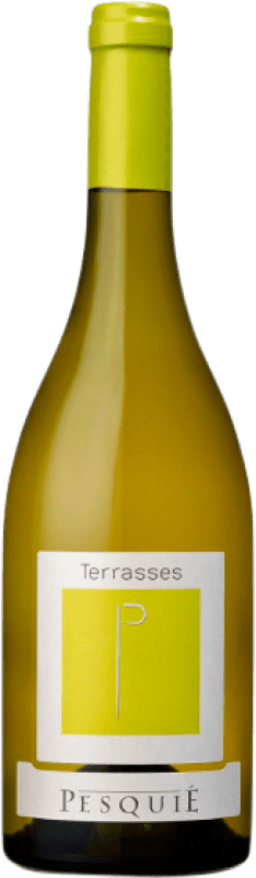 12,95 € Spedizione Gratuita | Vino bianco Château Pesquié Terrasses Blanc A.O.C. Côtes du Ventoux Rhône Francia Grenache Bianca, Roussanne, Viognier, Clairette Blanche Bottiglia 75 cl