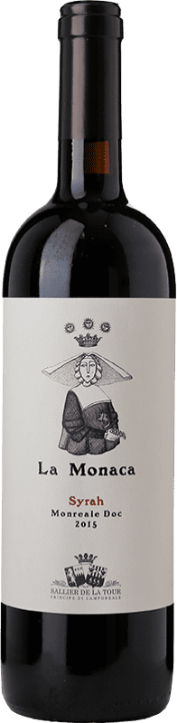 23,95 € Free Shipping | Red wine Tasca d'Almerita Sallier de La Tour La Monaca D.O.C. Sicilia Sicily Italy Syrah Bottle 75 cl