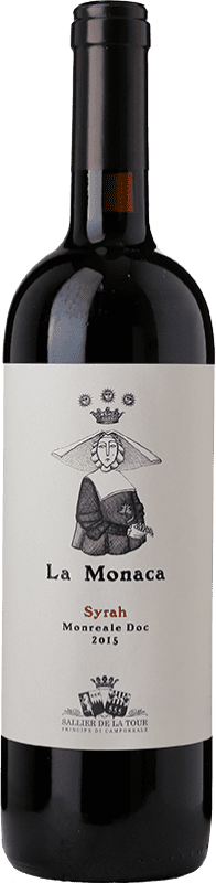 25,95 € Envio grátis | Vinho tinto Tasca Conti d'Almerita Sallier de La Tour La Monaca D.O.C. Sicilia Sicília Itália Syrah Garrafa 75 cl