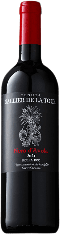 13,95 € Free Shipping | Red wine Tasca Conti d'Almerita Sallier de la Tour D.O.C. Sicilia Sicily Italy Nero d'Avola Bottle 75 cl