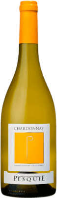 10,95 € Envio grátis | Vinho Branco Château Pesquié Rhône França Chardonnay Eco — Biológico 75 cl