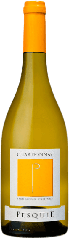 10,95 € Spedizione Gratuita | Vino bianco Château Pesquié Blanc Rhône Francia Chardonnay Bottiglia 75 cl