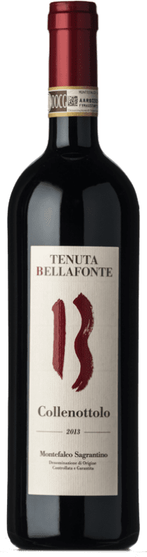42,95 € Envio grátis | Vinho tinto Bellafonte Collenottolo D.O.C.G. Sagrantino di Montefalco Úmbria Itália Sagrantino Garrafa 75 cl