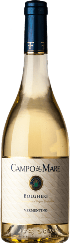 14,95 € Spedizione Gratuita | Vino bianco Campo al Mare D.O.C. Bolgheri Toscana Italia Vermentino Bottiglia 75 cl