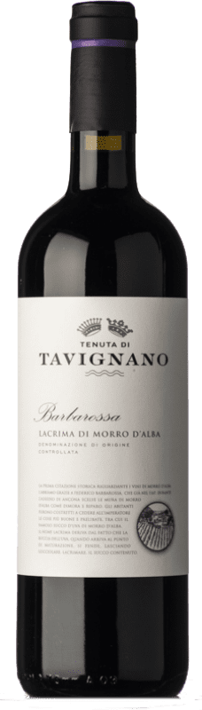 13,95 € Free Shipping | Red wine Tavignano Barbarossa D.O.C. Lacrima di Morro d'Alba Marche Italy Lacrima Bottle 75 cl